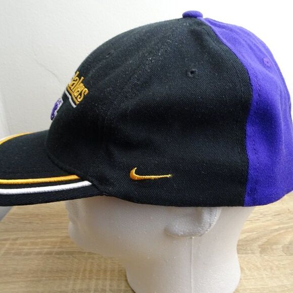 Nike NBA Los Angeles Lakers Men Black Hat Cap Size L-XL - Picture 2 of 7